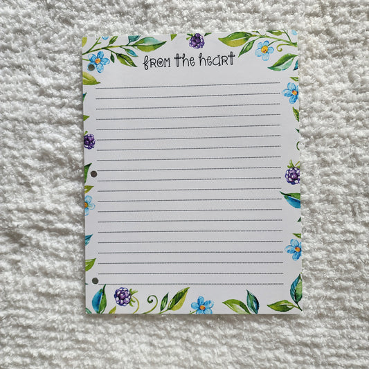 Blackberry Journal Page
